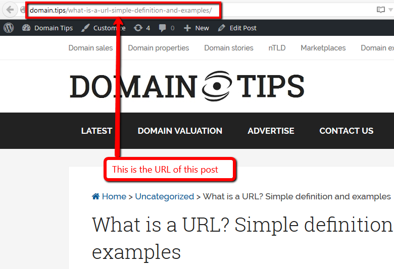 what is a home address url used for